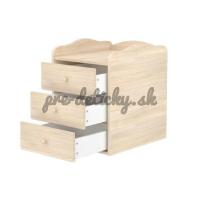 Nikoleta kombi postýlka 3-zásuvková s přebalovacím pultem 