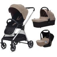 CASUALPLAY - Playxtrem Set sportovní kočárek Vintage + autosedačka Baby 0 + 2 + korba Vintage Cot 2020 Sahara