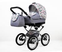 Raf-pol retro kočárek Margaret Exclusive ALU Wild Flowers