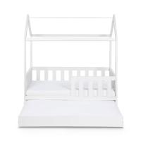 Klups Dětská postýlka - domeček LIV 160x80 cm se šuplíkem bílá 