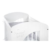 Klups Dětská postýlka Nel Obláček bílá