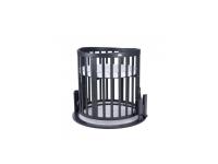 Dětská rostoucí postýlka 9v1 oval Dark Grey + Matrace 2v1