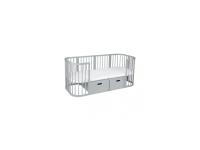 Dětská rostoucí postýlka 9v1 oval Grey + Matrace 2v1