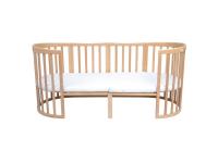 Dětská rostoucí postýlka 9v1 oval Natural + Matrace 2v1