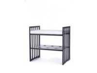 Dětská kulatá postýlka 9v1 oval dark grey + Set