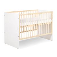 Klups Dětská postýlka Willy 120x60 bílá/borovice