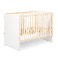 Klups Dětská postýlka Willy 120x60 bílá/borovice