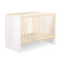 Klups Dětská postýlka Willy 120x60 bílá/borovice