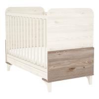 Chloe Postýlka krémově šedá