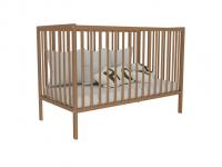 Dřevěná dětská postýlka zlatý dub