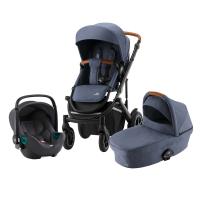 Britax Römer Set kočárek Smile III + hluboká korba + autosedačka Baby Safe iSense