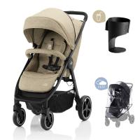 Britax Römer sportovní kočárek B-AGILE R + Pláštěnka + Držák na pití