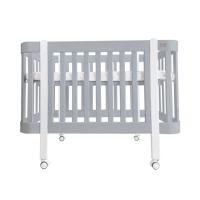 Dětská antirefluxní rostoucí postýlka Nika Duo – šedá s bílými nožičkami