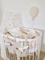 Dětská antirefluxní rostoucí postýlka Nika Duo – bílá