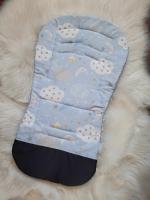 Handmade Podložka do kočárku obláček