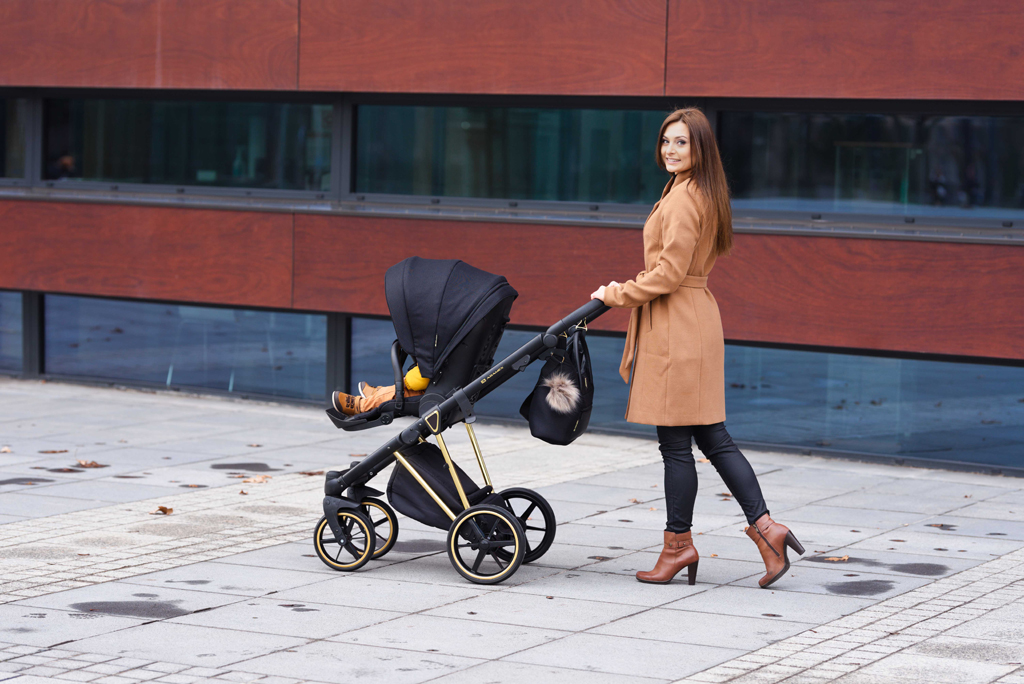 ADAMEX Kočárek kombinovaný Belissa Special Edition Beige/Gold