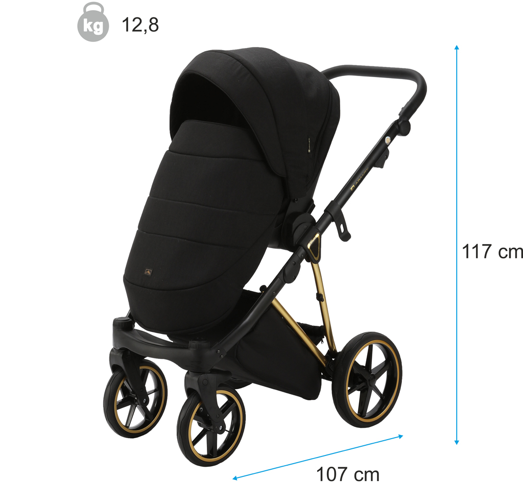 ADAMEX Kočárek kombinovaný Belissa Special Edition Beige/Gold