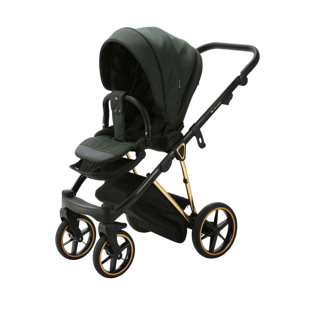 ADAMEX Kočárek kombinovaný Belissa Special Edition Dark Green/Gold