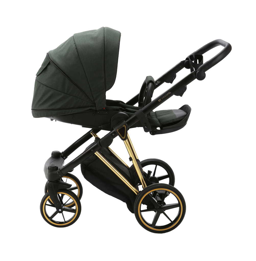 ADAMEX Kočárek kombinovaný Belissa Special Edition Dark Green/Gold