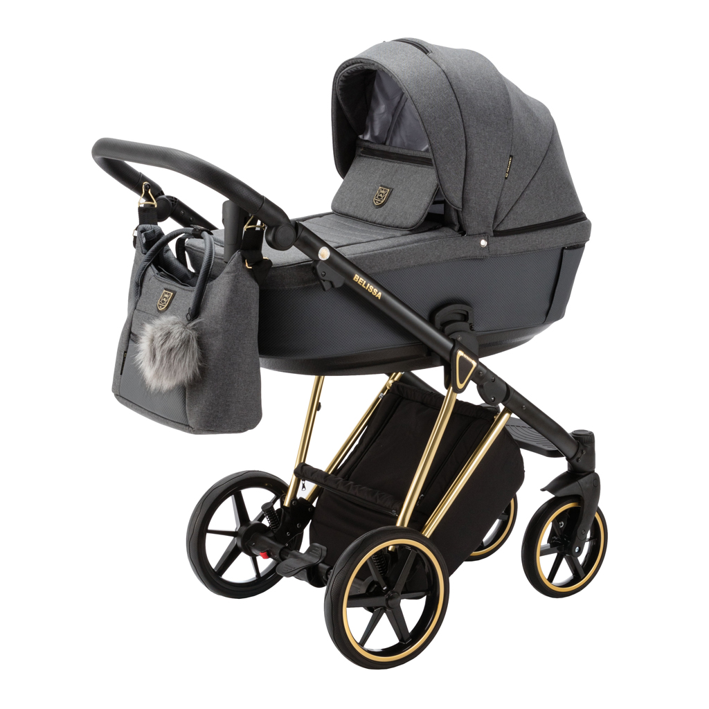 ADAMEX Kočárek kombinovaný Belissa Special Edition Grafit/Gold