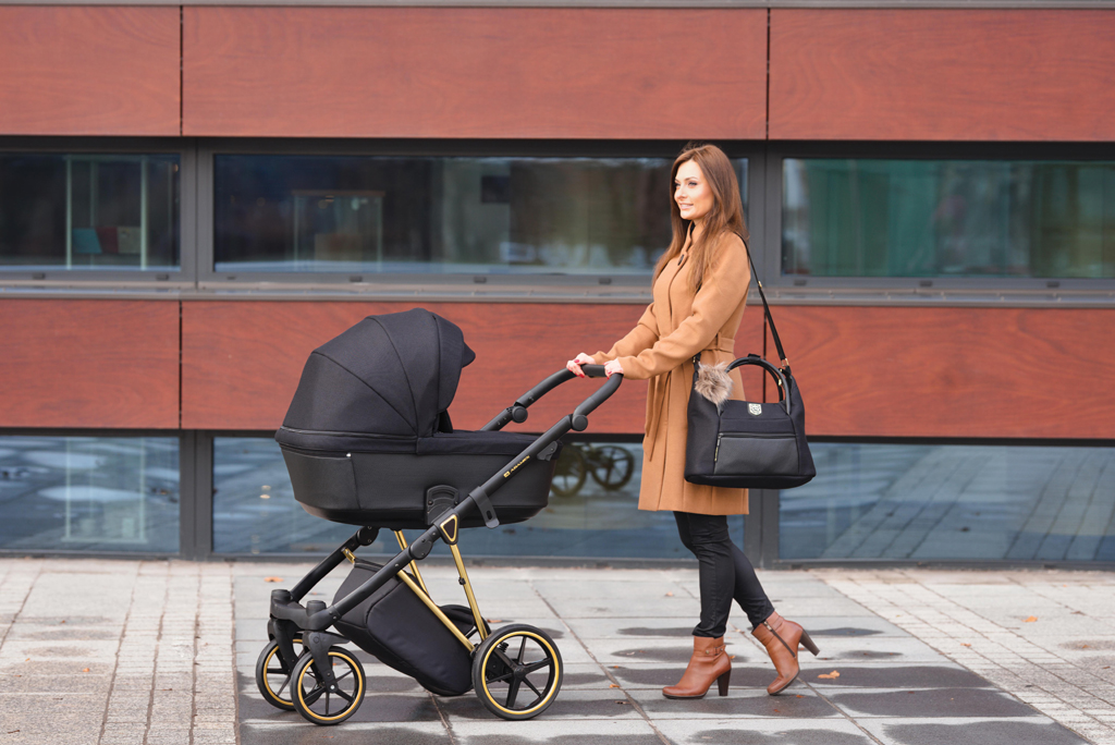 ADAMEX Kočárek kombinovaný Belissa Special Edition Grafit/Gold