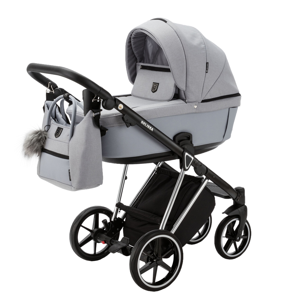 ADAMEX Kočárek kombinovaný Belissa Special Edition Grey/Silver
