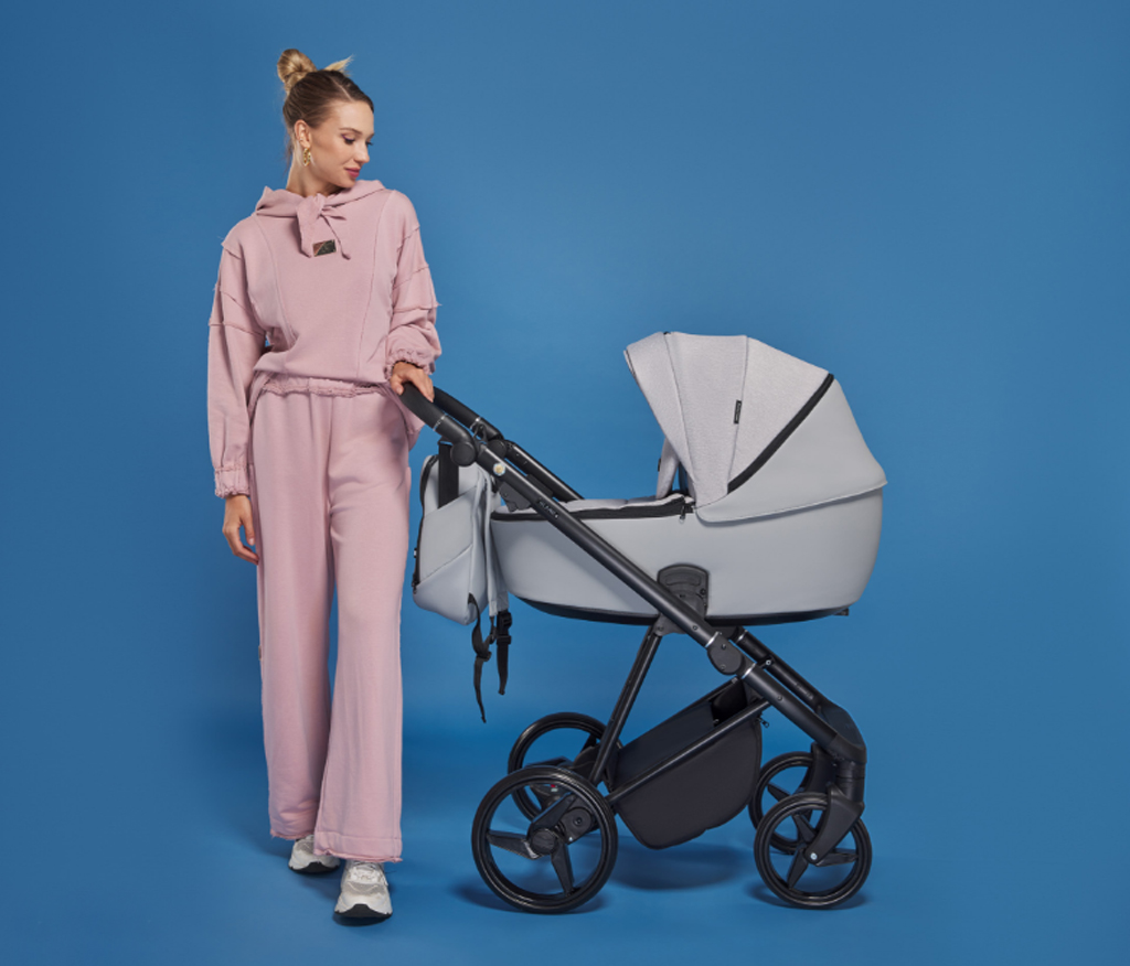 ADAMEX Kočárek kombinovaný Blanc Standard Grey