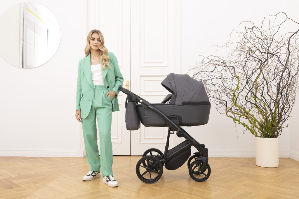 ADAMEX Kočárek kombinovaný Mobi New Lux Blue