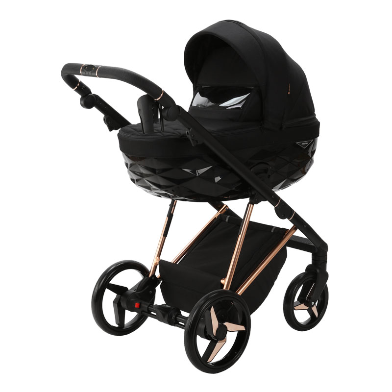 ADAMEX Kočárek kombinovaný Quantum Special Edition Black/Rosegold