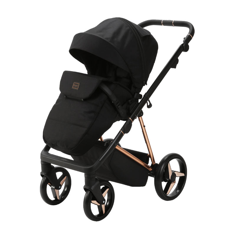 ADAMEX Kočárek kombinovaný Quantum Special Edition Black/Rosegold