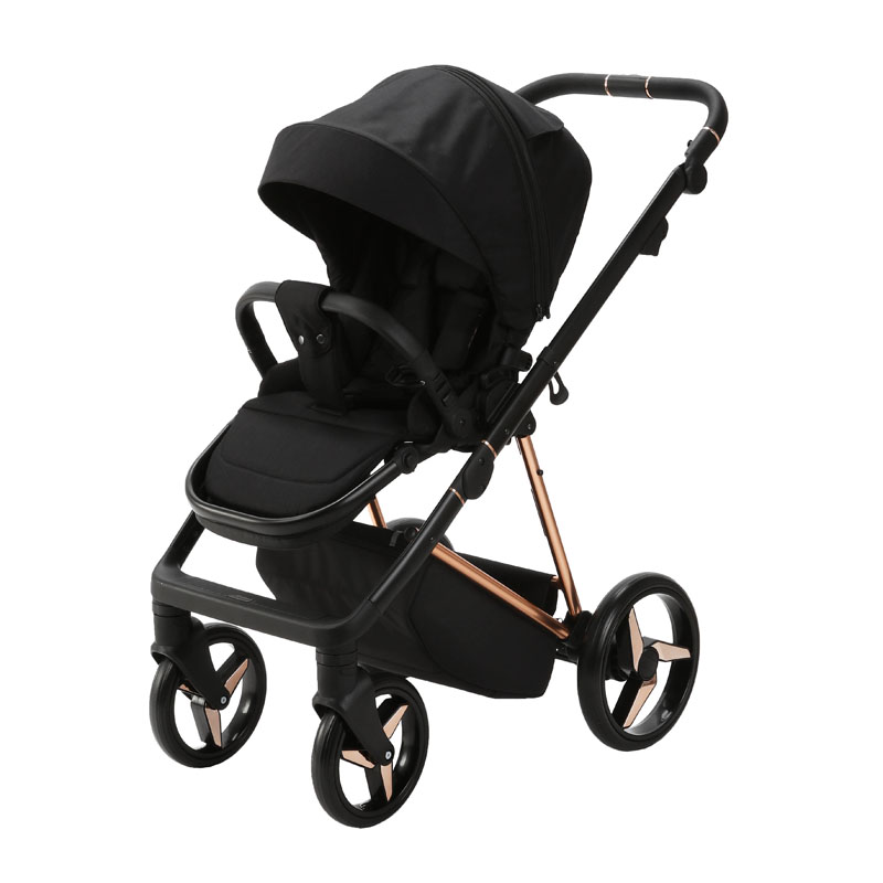 ADAMEX Kočárek kombinovaný Quantum Special Edition Black/Rosegold