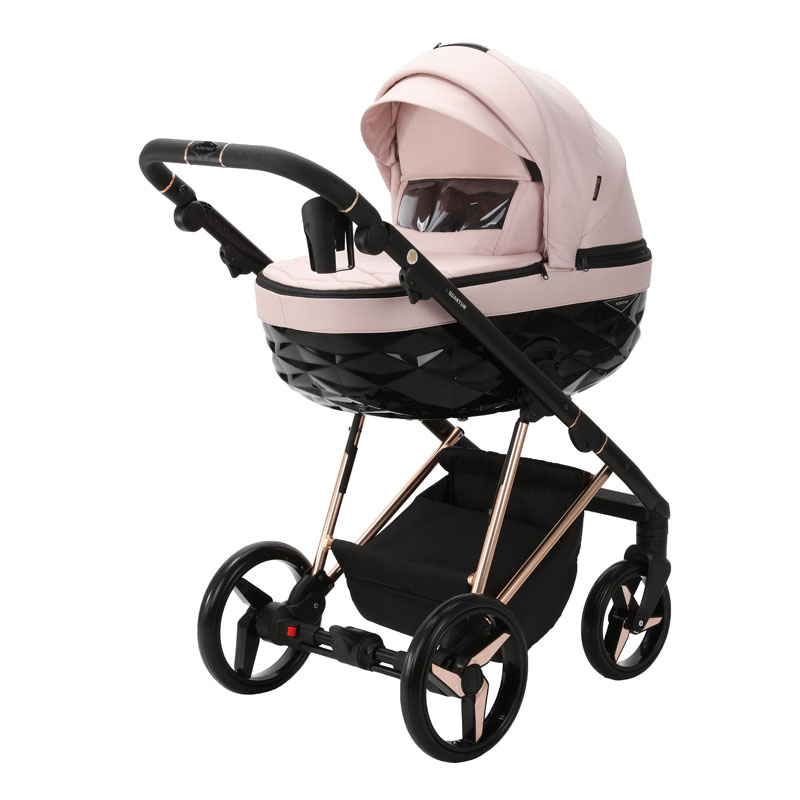 ADAMEX Kočárek kombinovaný Quantum Special Edition Pink/Rosegold
