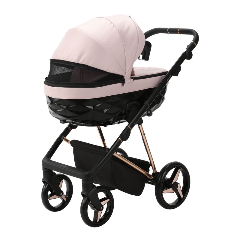 ADAMEX Kočárek kombinovaný Quantum Special Edition Pink/Rosegold