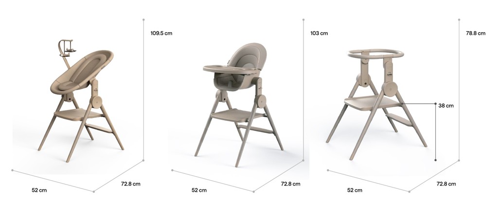 ANEX Židlička jídelní Ozy 3v1 Night