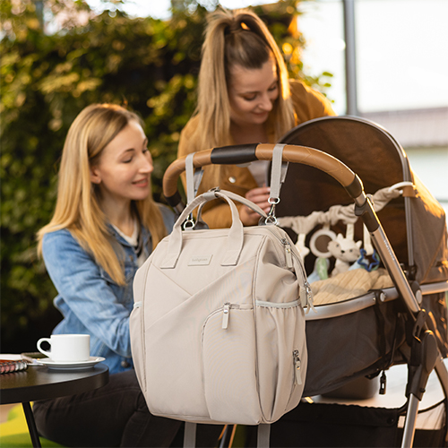 BABYONO Taška přabalovací/batoh Modern Style beige