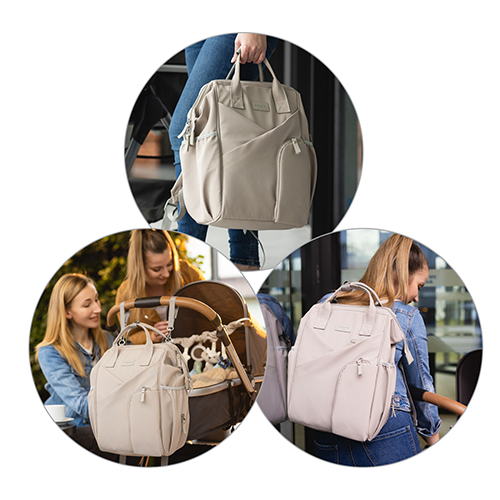 BABYONO Taška přabalovací/batoh Modern Style beige