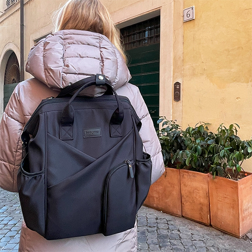 BABYONO Taška přabalovací/batoh Modern Style black