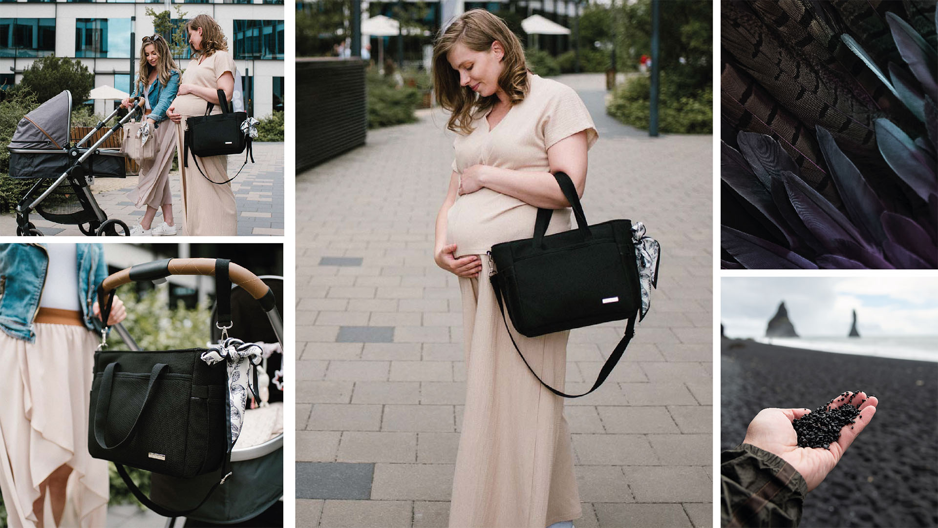 BABYONO Taška přebalovací Carmen - black