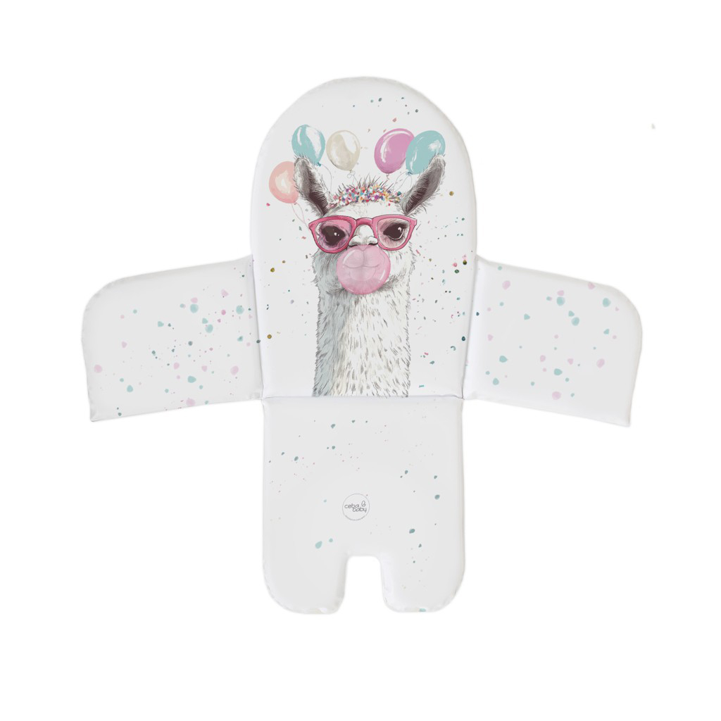 CEBA BABY Vložka do jídelní židle (38x28) Basic Crazy Lama