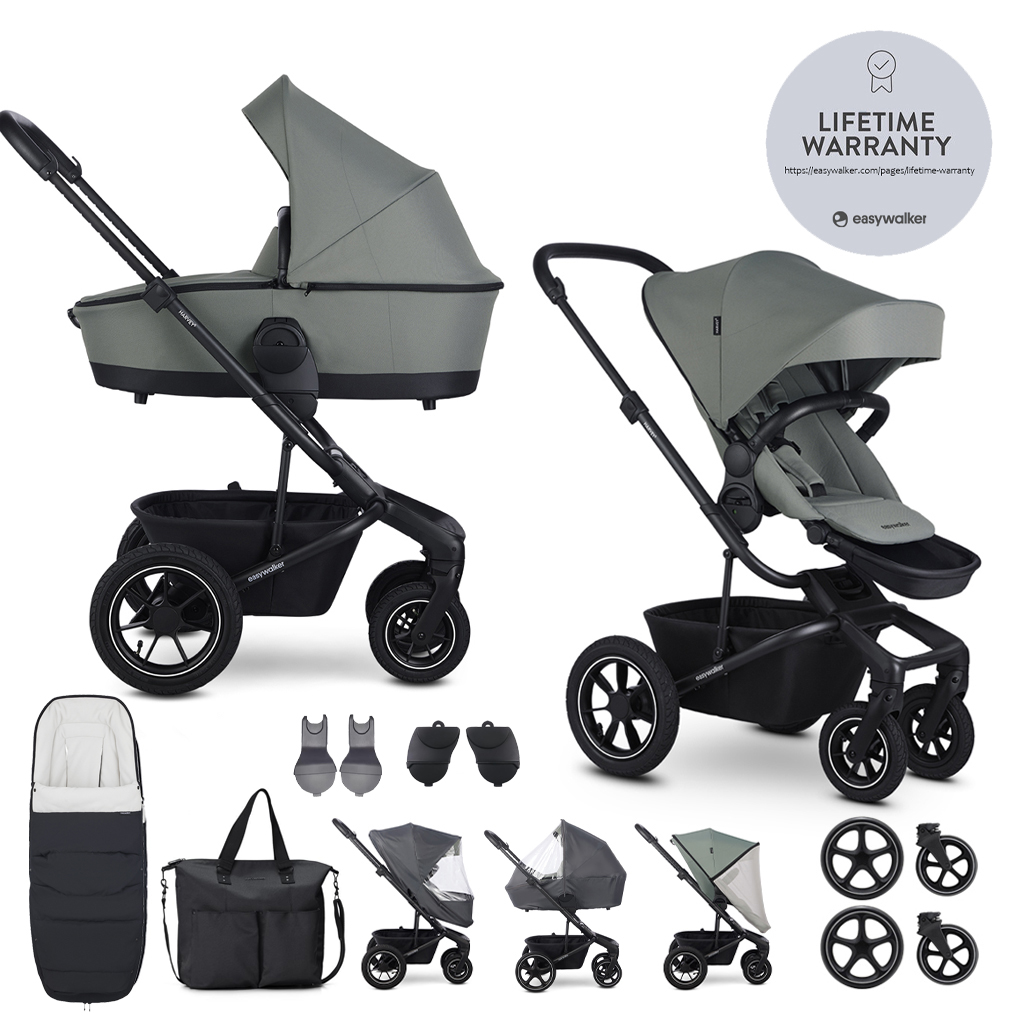 EASYWALKER Kočárek kombinovaný Harvey⁵ Agave Green XXL AIR