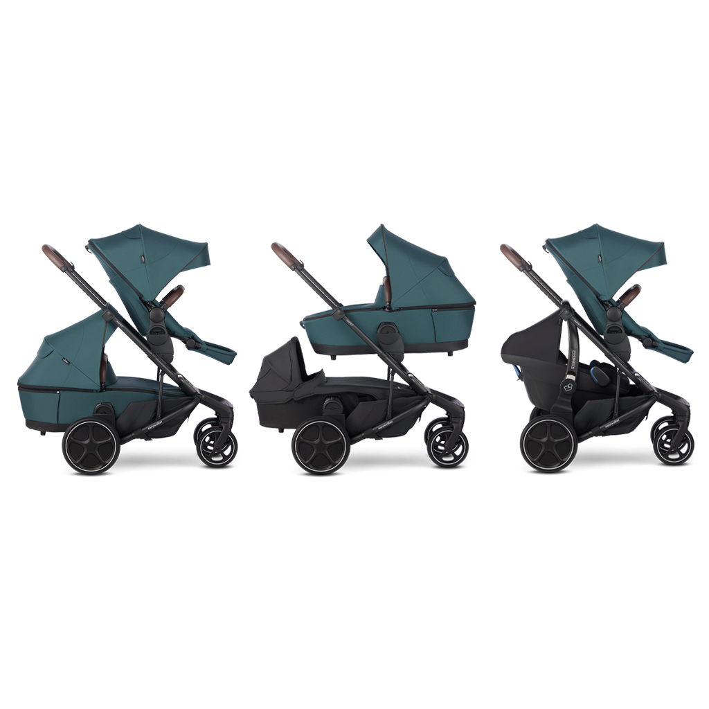 EASYWALKER Kočárek kombinovaný Harvey⁵ Premium 2v1 Jade Green LITE RWS