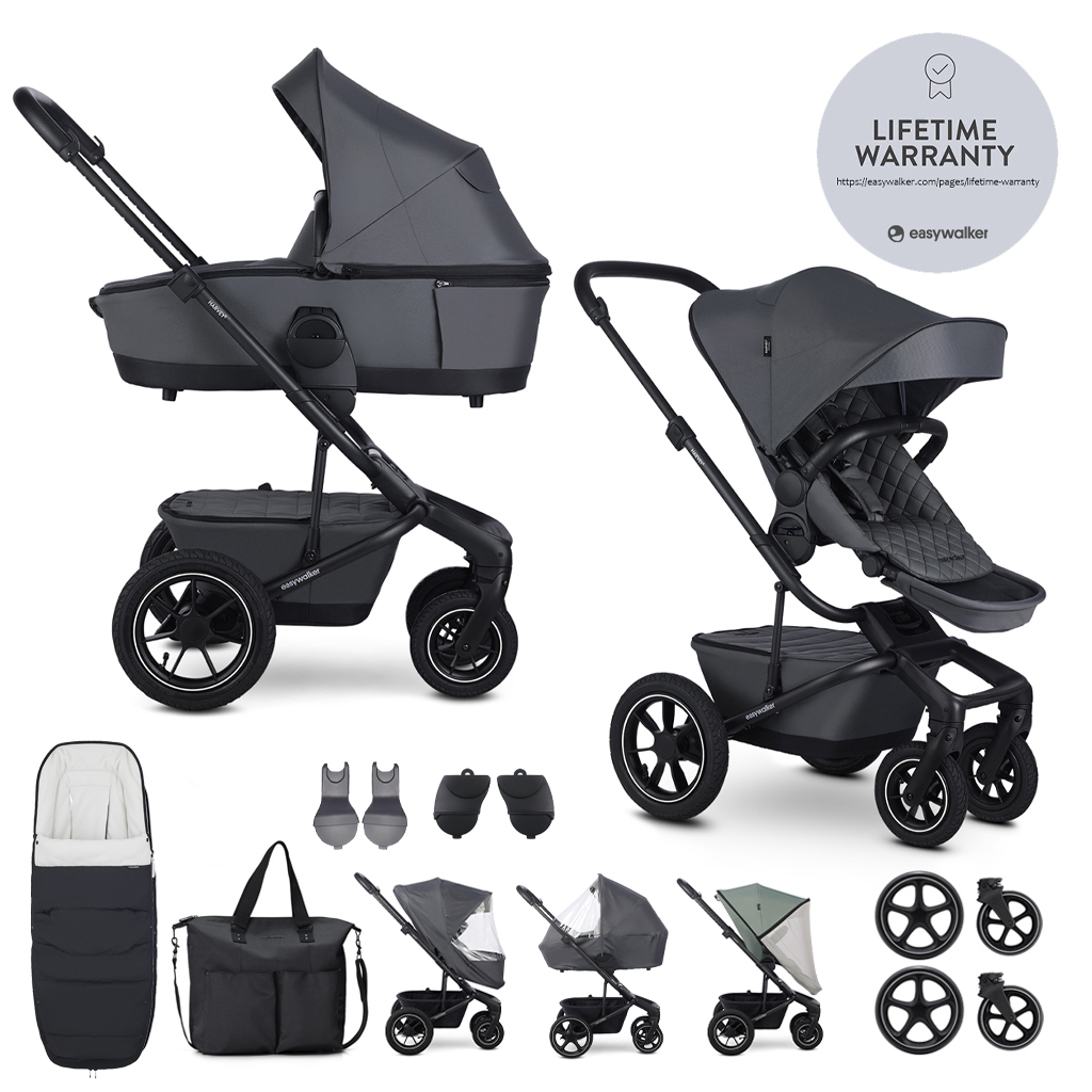 EASYWALKER Kočárek kombinovaný Harvey⁵ Premium Mineral Grey XXL AIR