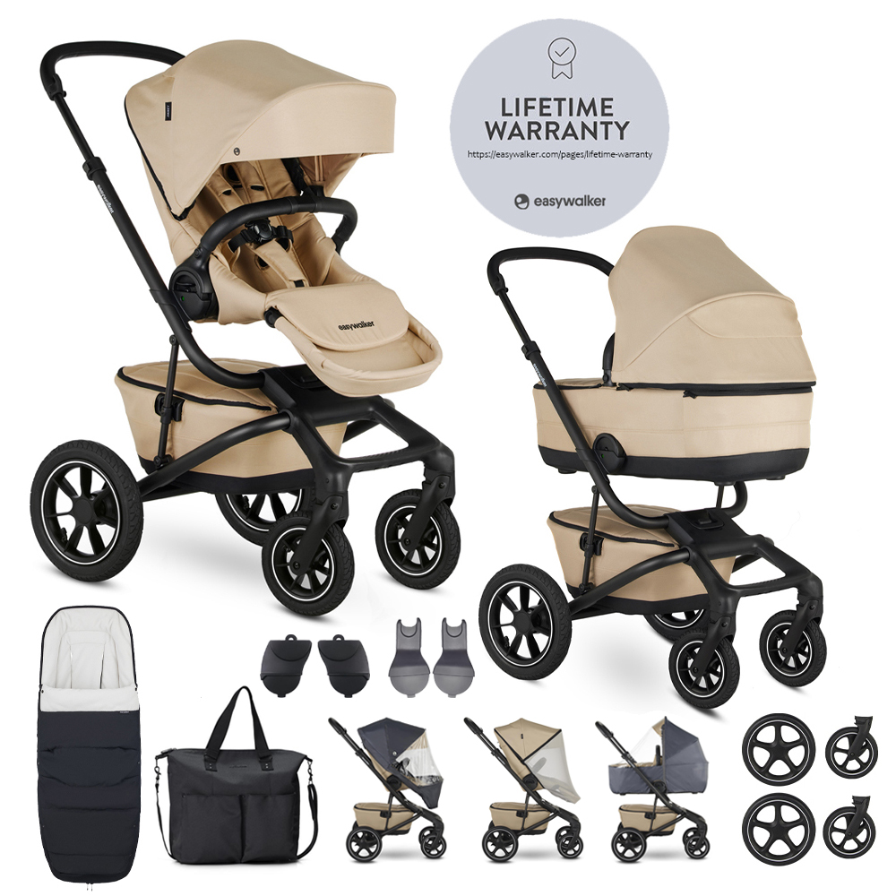 EASYWALKER Kočárek kombinovaný Jimmey Sand Taupe XXL AIR + RWS