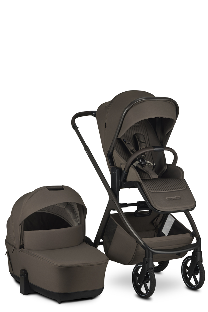 EASYWALKER Kočárek kombinovaný Zoey Chestnut Brown + CYBEX Aton B2 i-Size + základna