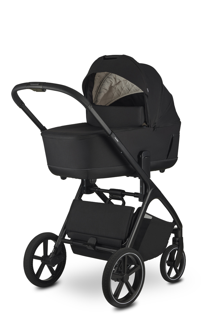 EASYWALKER Kočárek kombinovaný Zoey Pure Black + CYBEX Aton B2 i-Size + základna