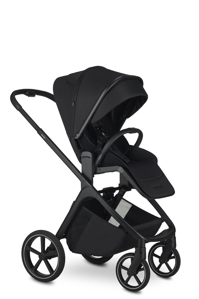 EASYWALKER Kočárek kombinovaný Zoey Pure Black + CYBEX Aton B2 i-Size + základna