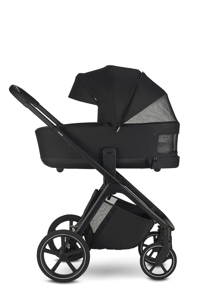 EASYWALKER Kočárek kombinovaný Zoey Pure Black + CYBEX Aton B2 i-Size + základna