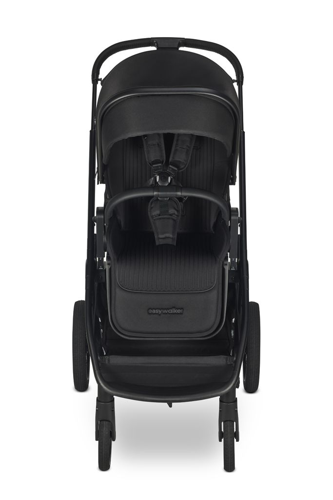 EASYWALKER Kočárek kombinovaný Zoey Pure Black + CYBEX Aton B2 i-Size + základna