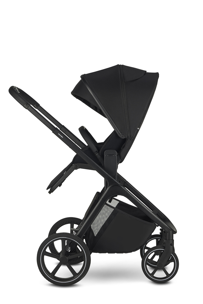 EASYWALKER Kočárek kombinovaný Zoey Pure Black + CYBEX Aton B2 i-Size + základna