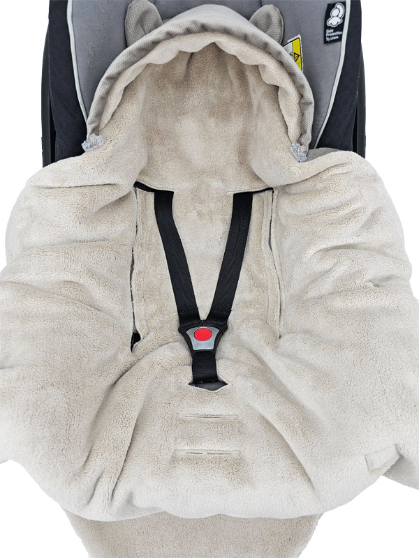 EKO Fusak do autosedačky Dark Beige